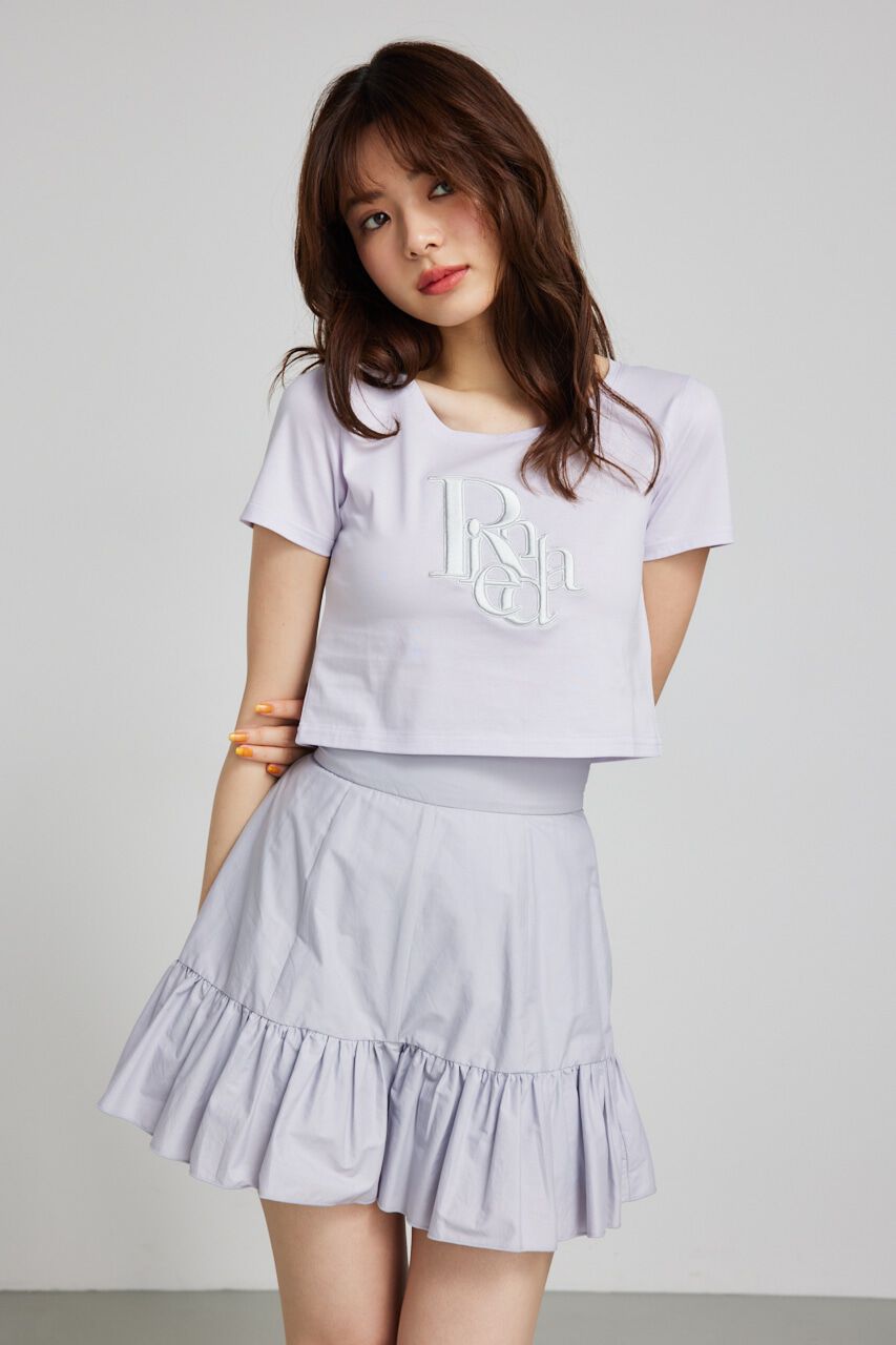 rienda「R-ポイントT-SH」|Tシャツ・カットソー|L/PUR1