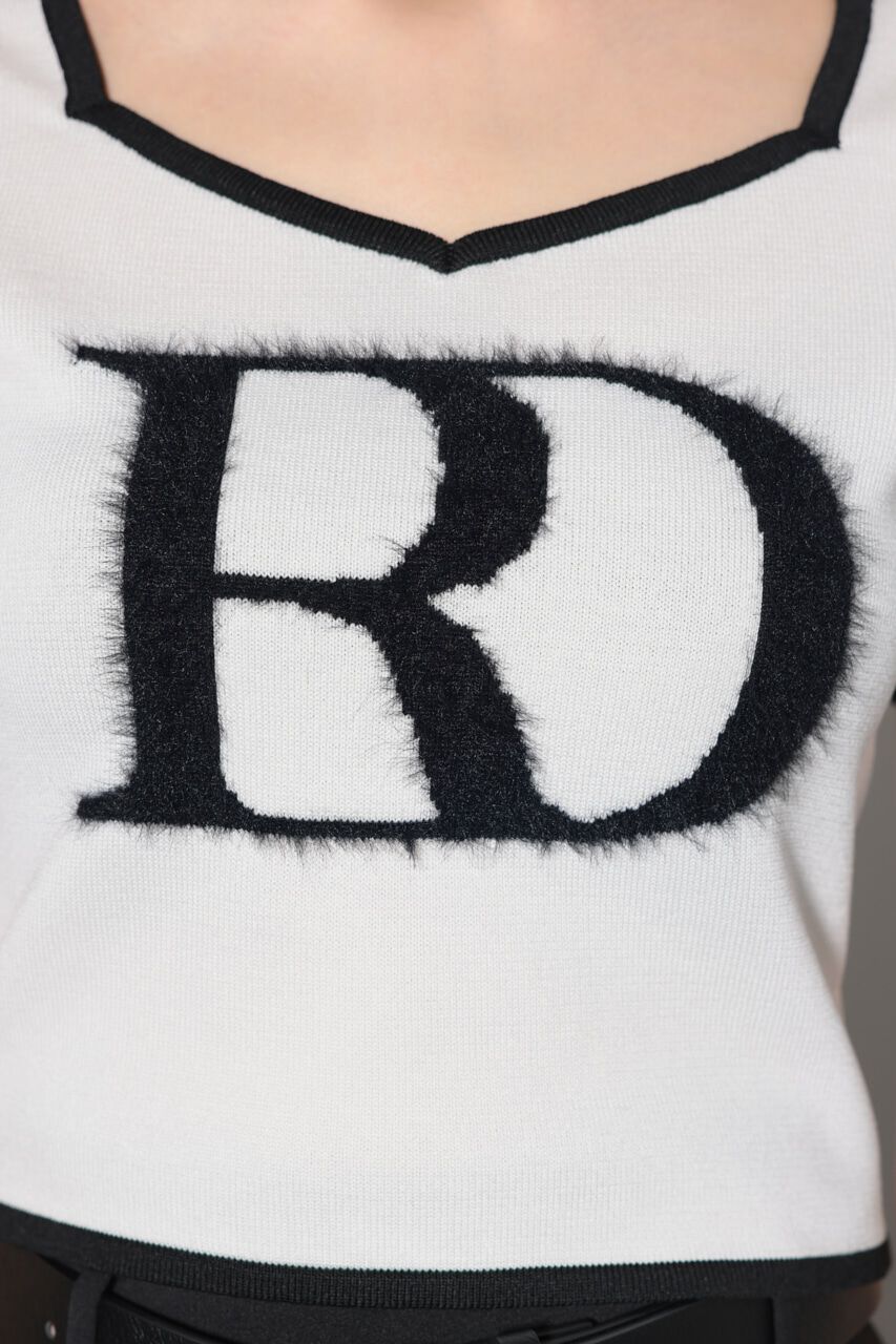 rienda「ビッグＲロゴニットトップス」|ニット・セーター|