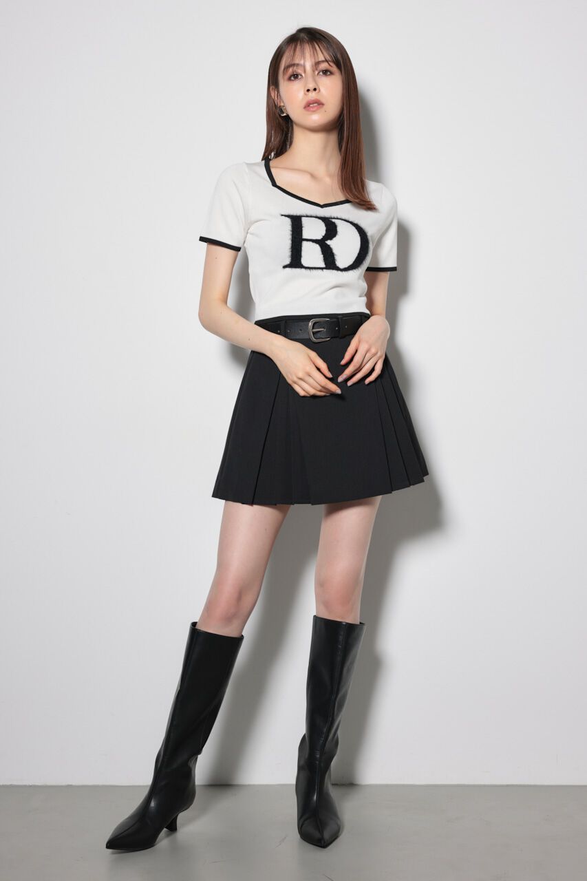 rienda「ビッグＲロゴニットトップス」|ニット・セーター|