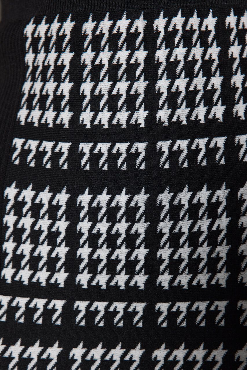 rienda「2WAY千鳥パターンタイトミニニットワンピース」|ワンピース|