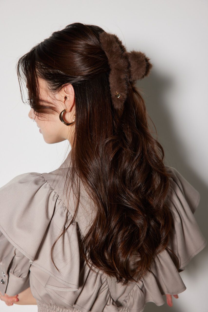 rienda「ショートフェイクファーヘアクリップ」|その他|