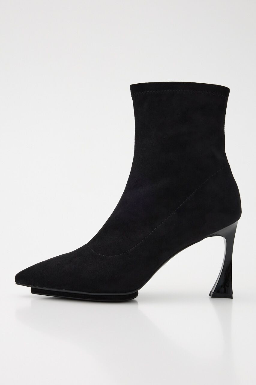 rienda「ポインテッドトゥフィットショートブーツ」|その他|BLK