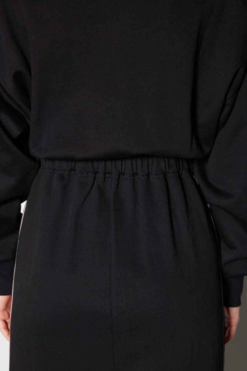 rienda「ハーフジップトラックスウェットタイトワンピース」|ワンピース|