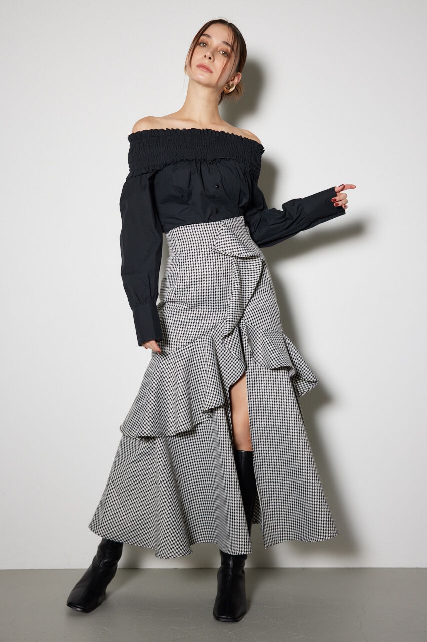 rienda「千鳥フリルスリットスコートショートパンツ」|その他|