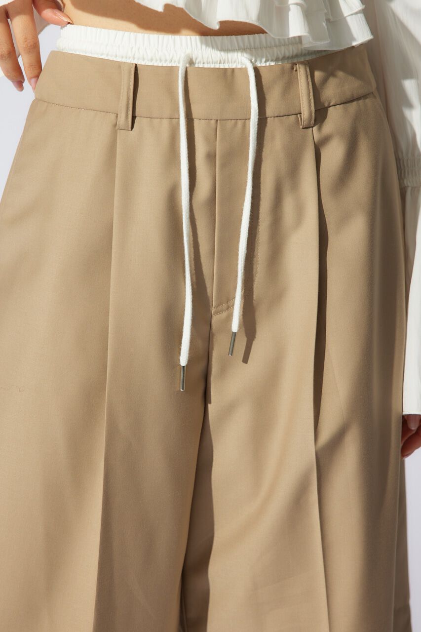 rienda「レイヤードパターンジャストウエストハーフパンツ」|その他|