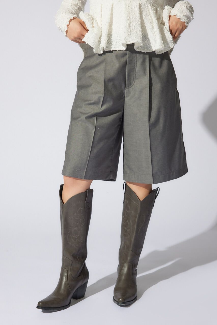 rienda「レイヤードパターンジャストウエストハーフパンツ」|その他|