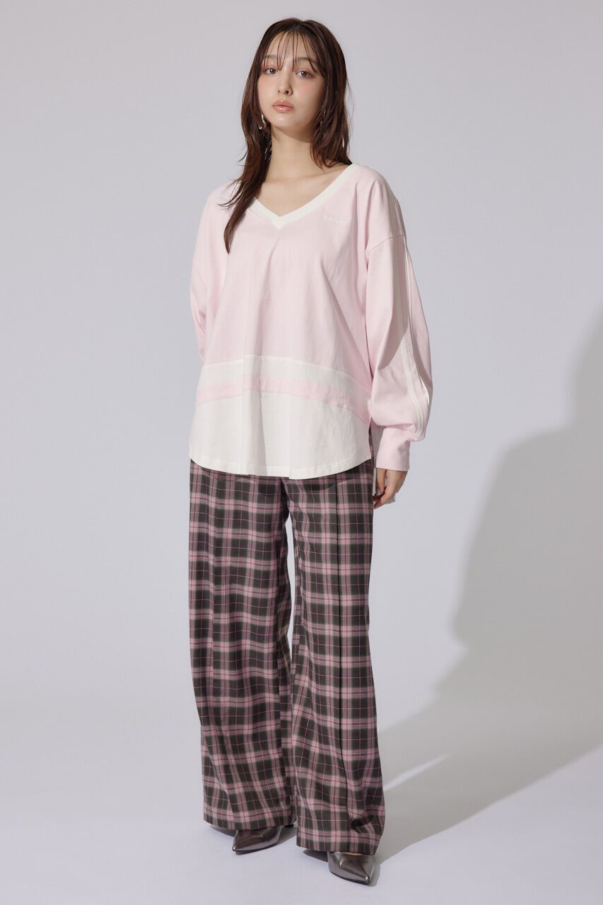 rienda「ユニフォームレディーロンT」|Tシャツ・カットソー|