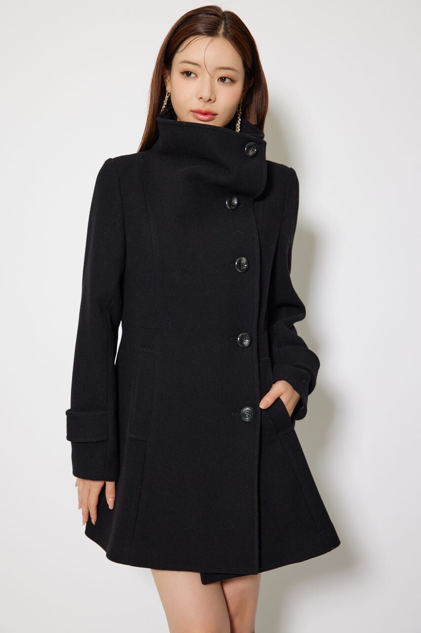 rienda「25オーバーネックシンデレララインミニコート」|その他|