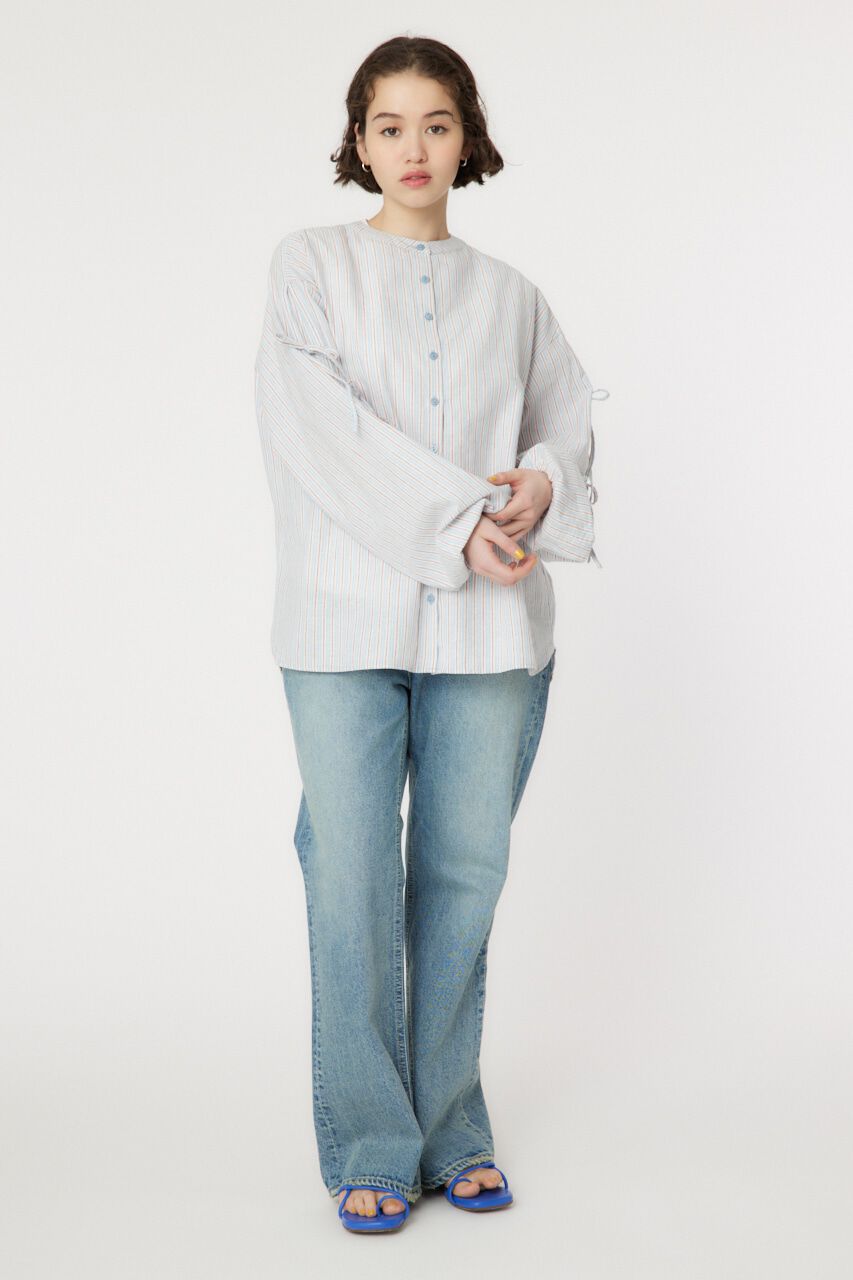 RODEO CROWNS「リネン アームリボンシャツ」|シャツ・ブラウス|