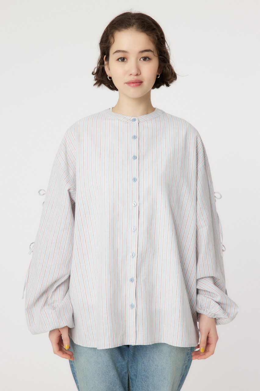 RODEO CROWNS「リネン アームリボンシャツ」|シャツ・ブラウス|