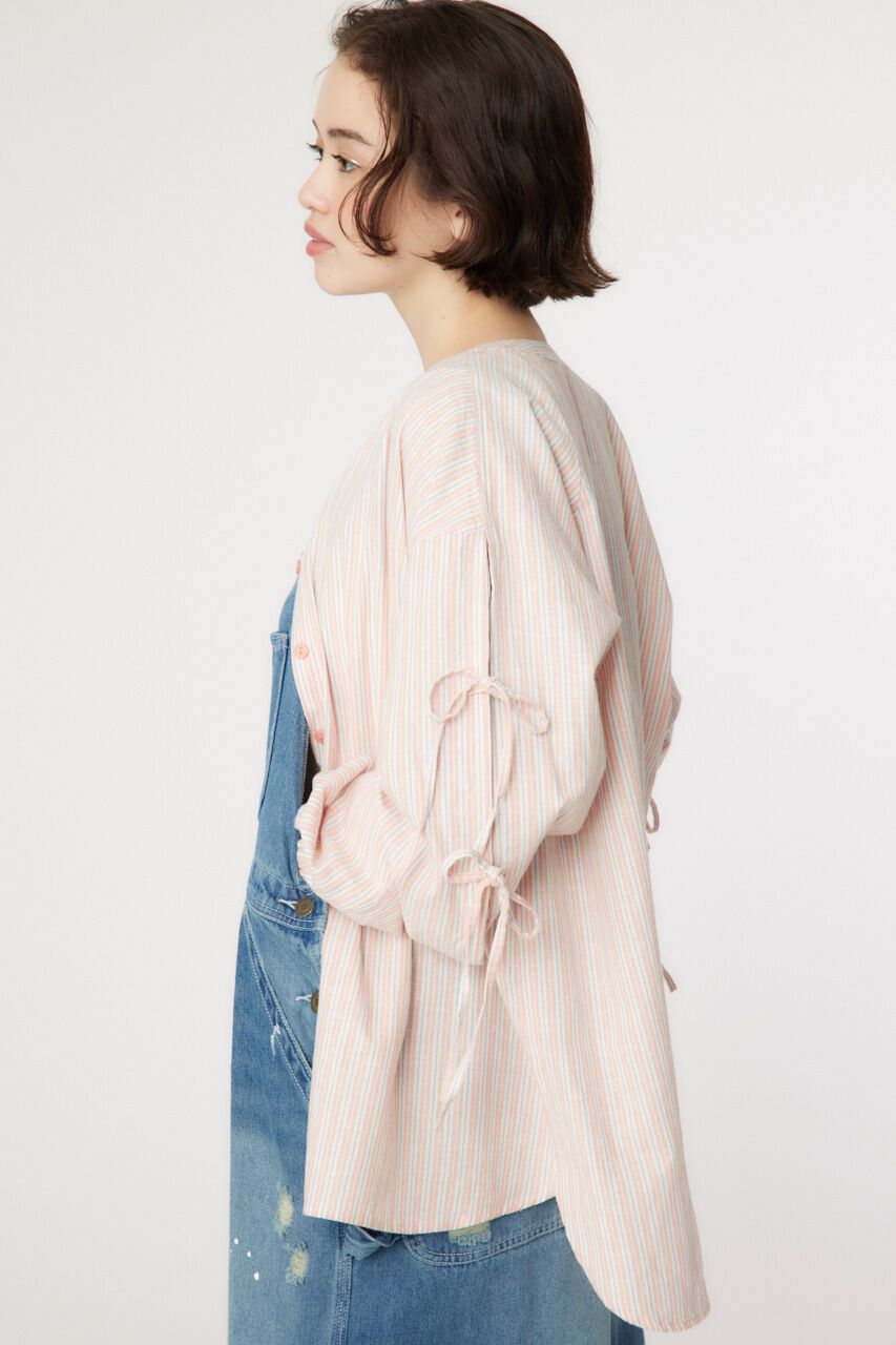 RODEO CROWNS「リネン アームリボンシャツ」|シャツ・ブラウス|