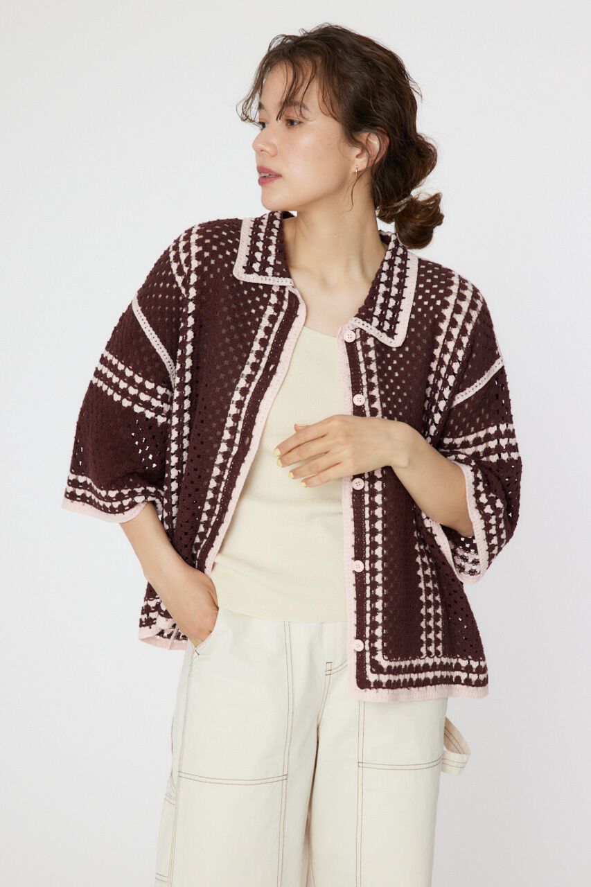 RODEO CROWNS「クロシェニットシャツ」|シャツ・ブラウス|