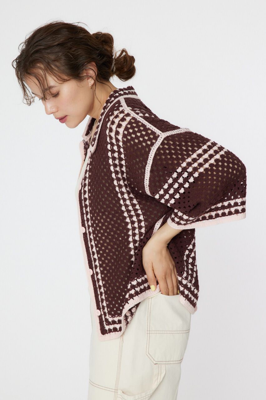 RODEO CROWNS「クロシェニットシャツ」|シャツ・ブラウス|