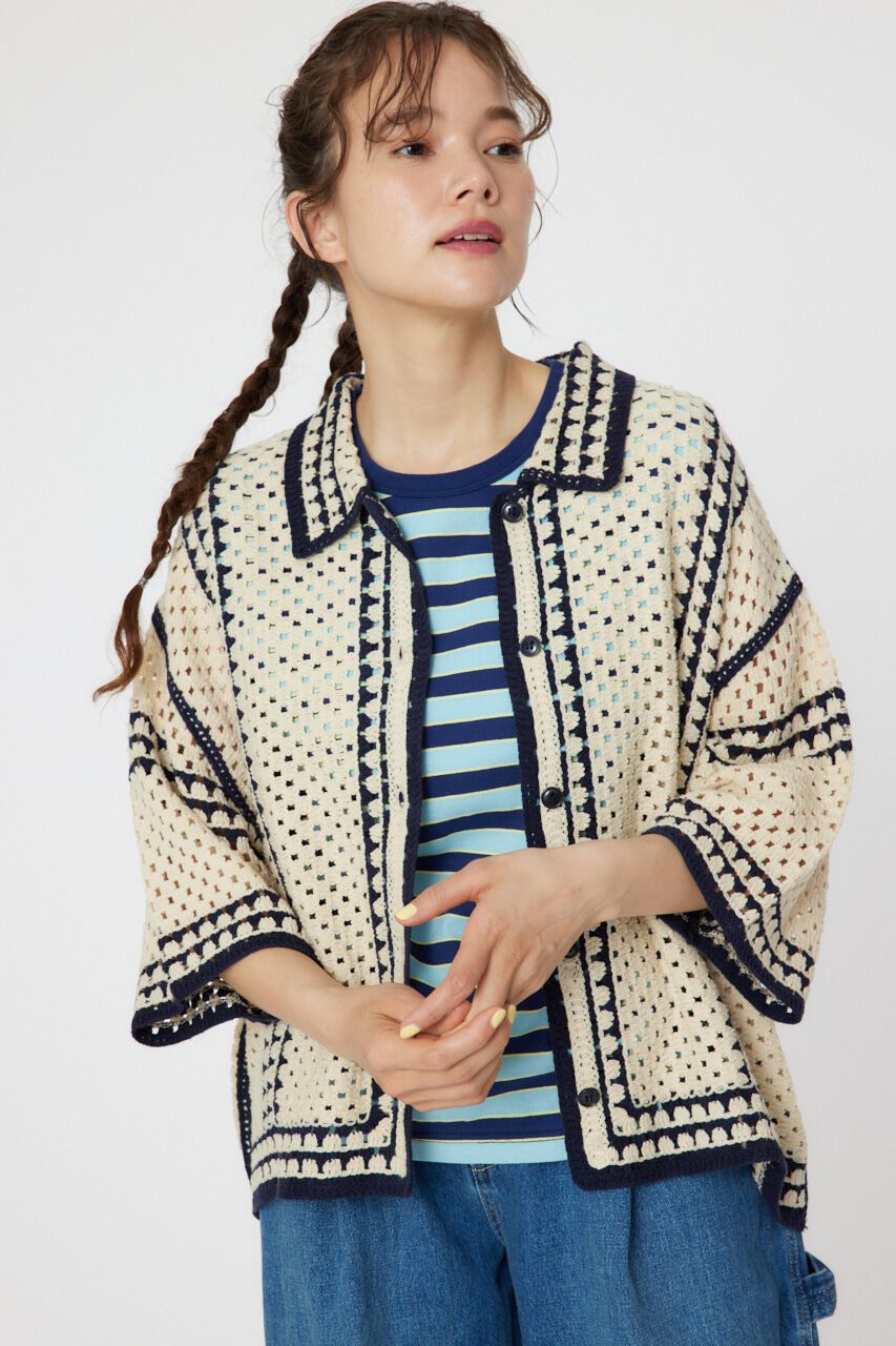 RODEO CROWNS「クロシェニットシャツ」|シャツ・ブラウス|