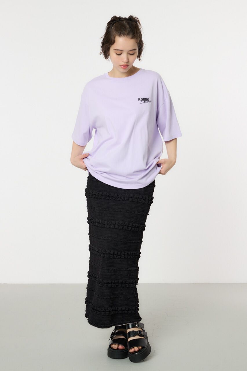 RODEO CROWNS「ふくれボーダーナロースカート」|スカート|