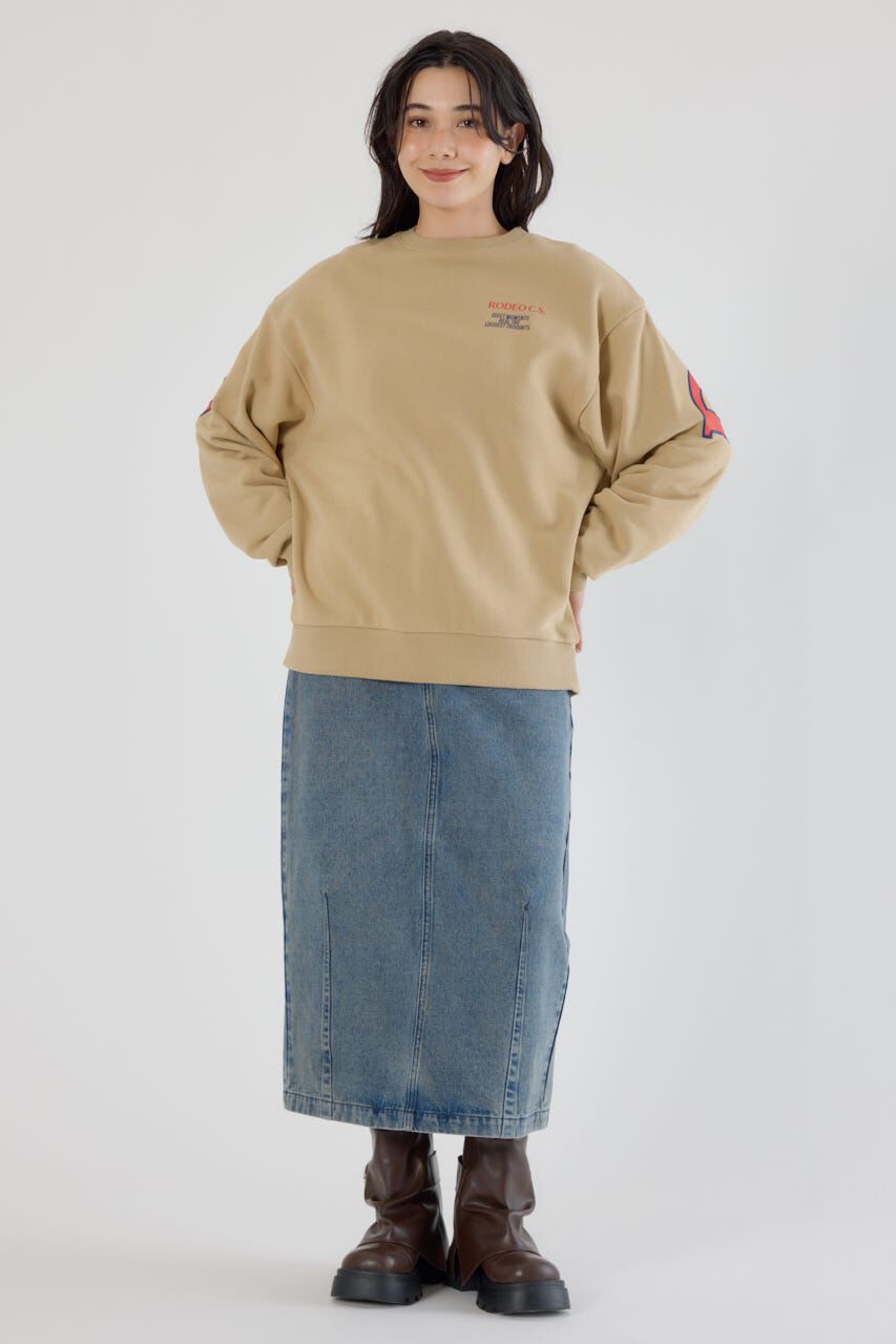 RODEO CROWNS「カラーアウトラインロゴスウェット」|パーカー|