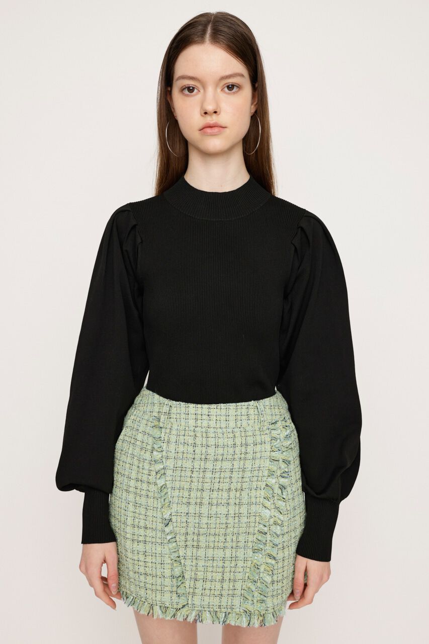 SLY「POLLY HG PUFF トップス」|ニット・セーター|BLK