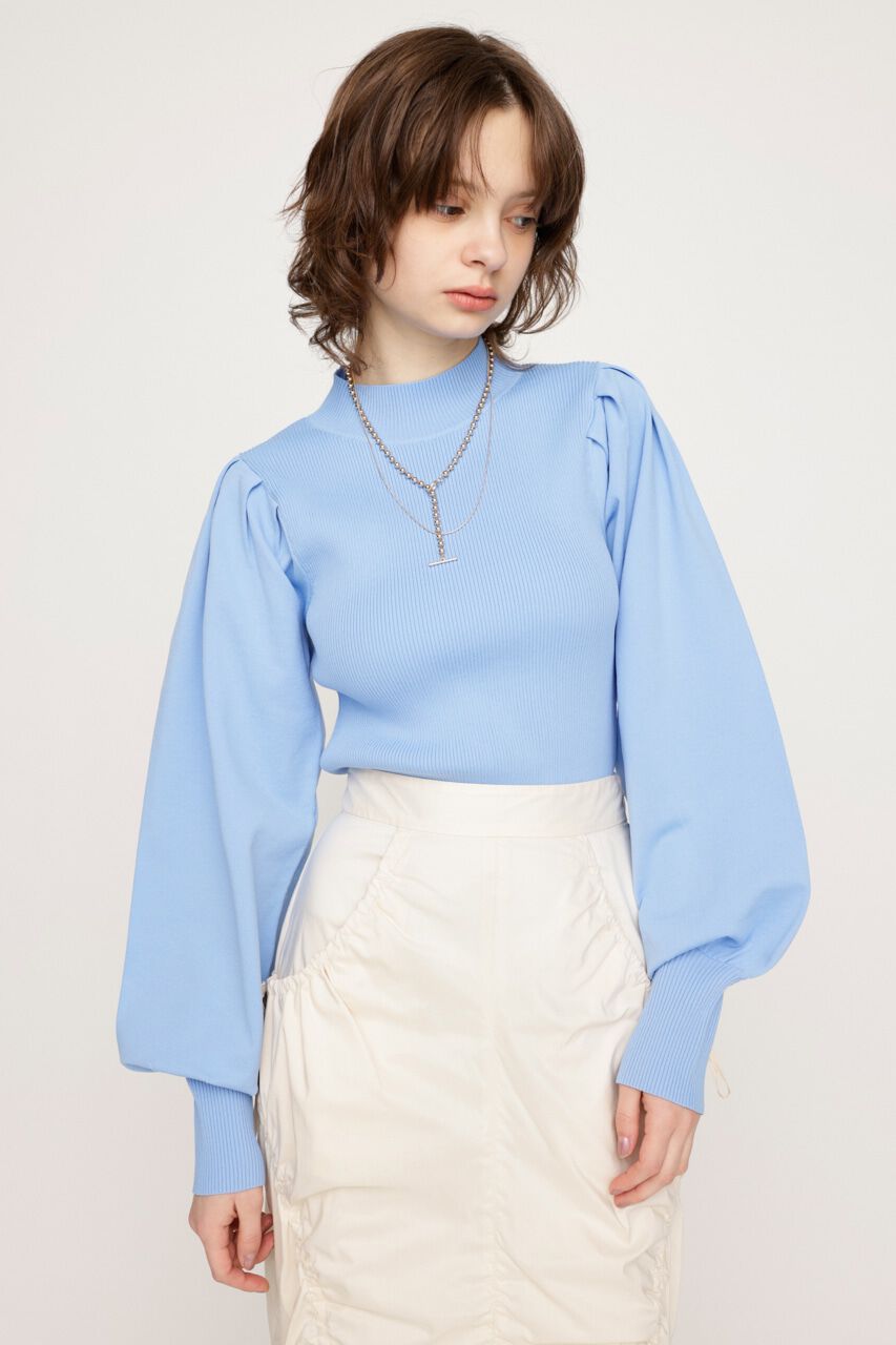 SLY「POLLY HG PUFF トップス」|ニット・セーター|L/BLU1