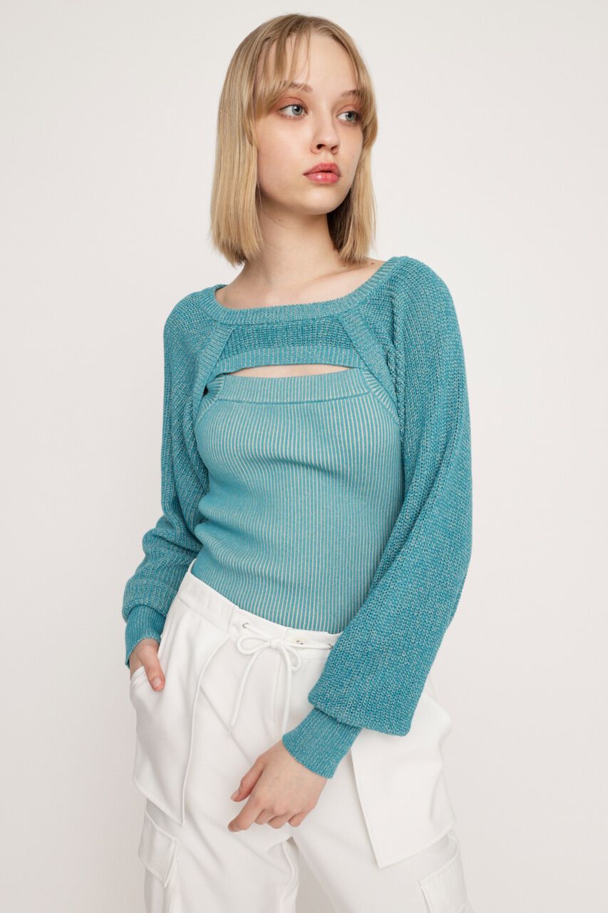 SLY「2P BOLERO HG トップス」|ニット・セーター|BLU