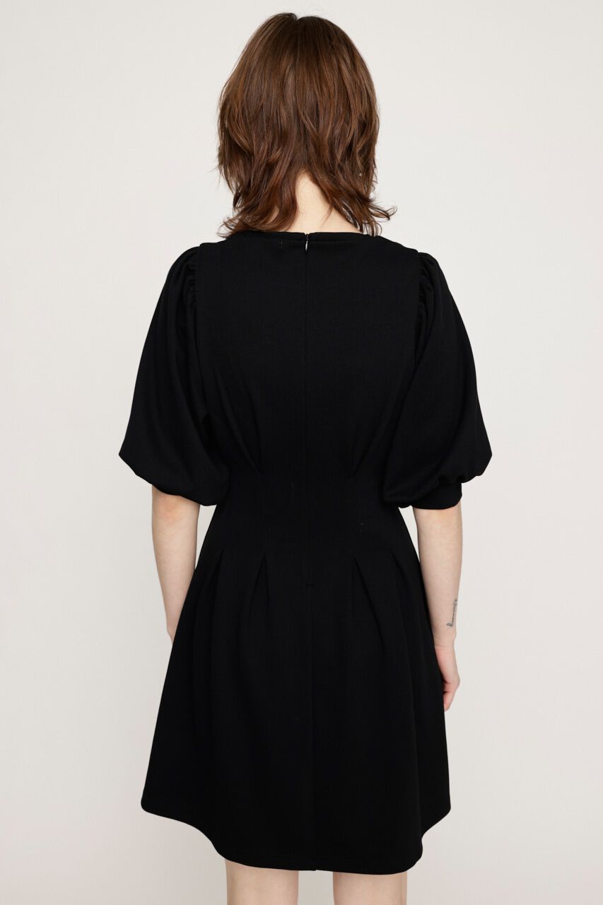 SLY「FRONT OPEN TUCK SLEEVE ショートワンピース」|ワンピース|