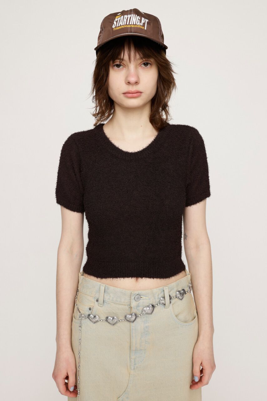 SLY「FRIZZY TINY Tシャツ」|ニット・セーター|BRN