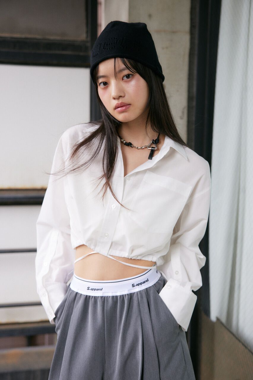 SLY「RIBBON CROP シャツ」|シャツ・ブラウス|