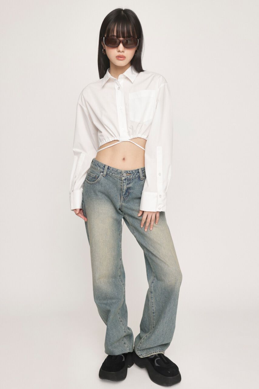 SLY「RIBBON CROP シャツ」|シャツ・ブラウス|