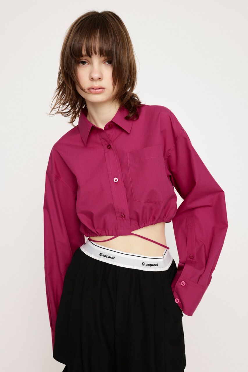 SLY「RIBBON CROP シャツ」|シャツ・ブラウス|