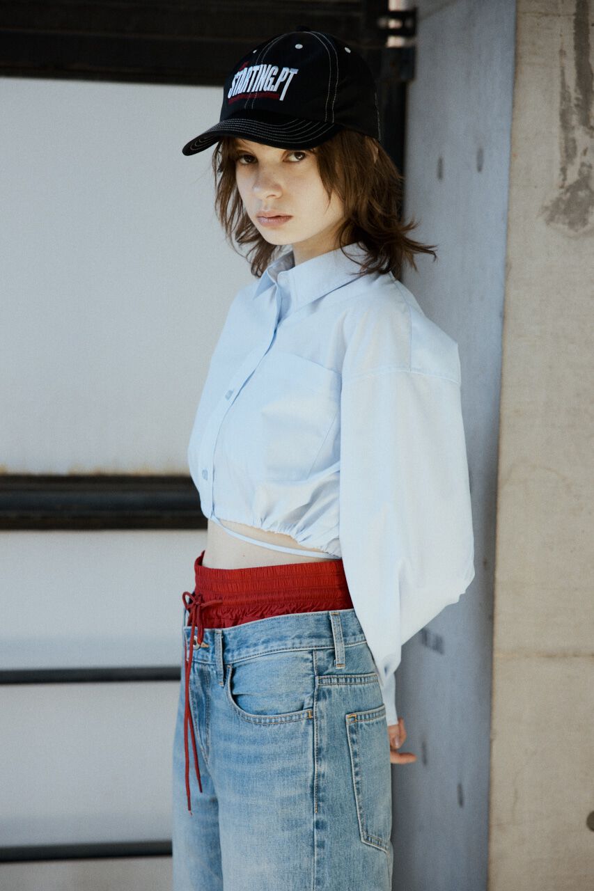 SLY「RIBBON CROP シャツ」|シャツ・ブラウス|