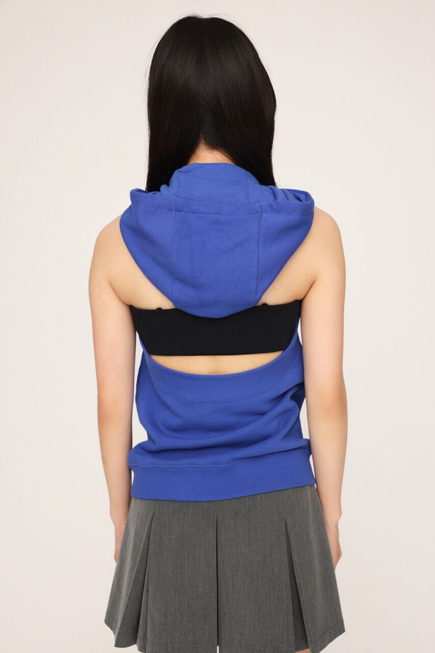 SLY「BACK OPEN HOODIE」|パーカー|