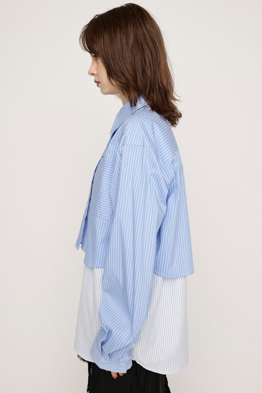 SLY「LAYERED STRIPE 2P シャツ」|シャツ・ブラウス|