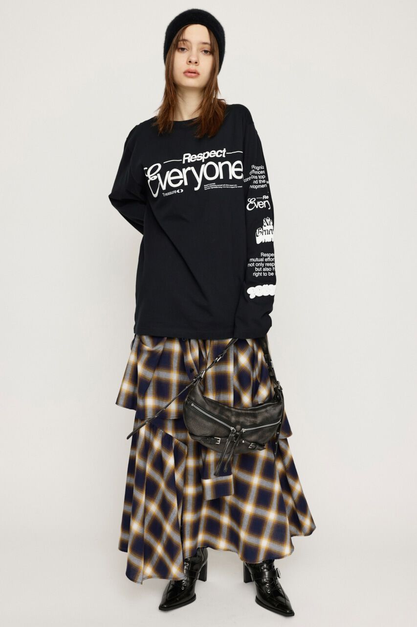 SLY「RESPECT EVERYONE LOGO Tシャツ」|Tシャツ・カットソー|