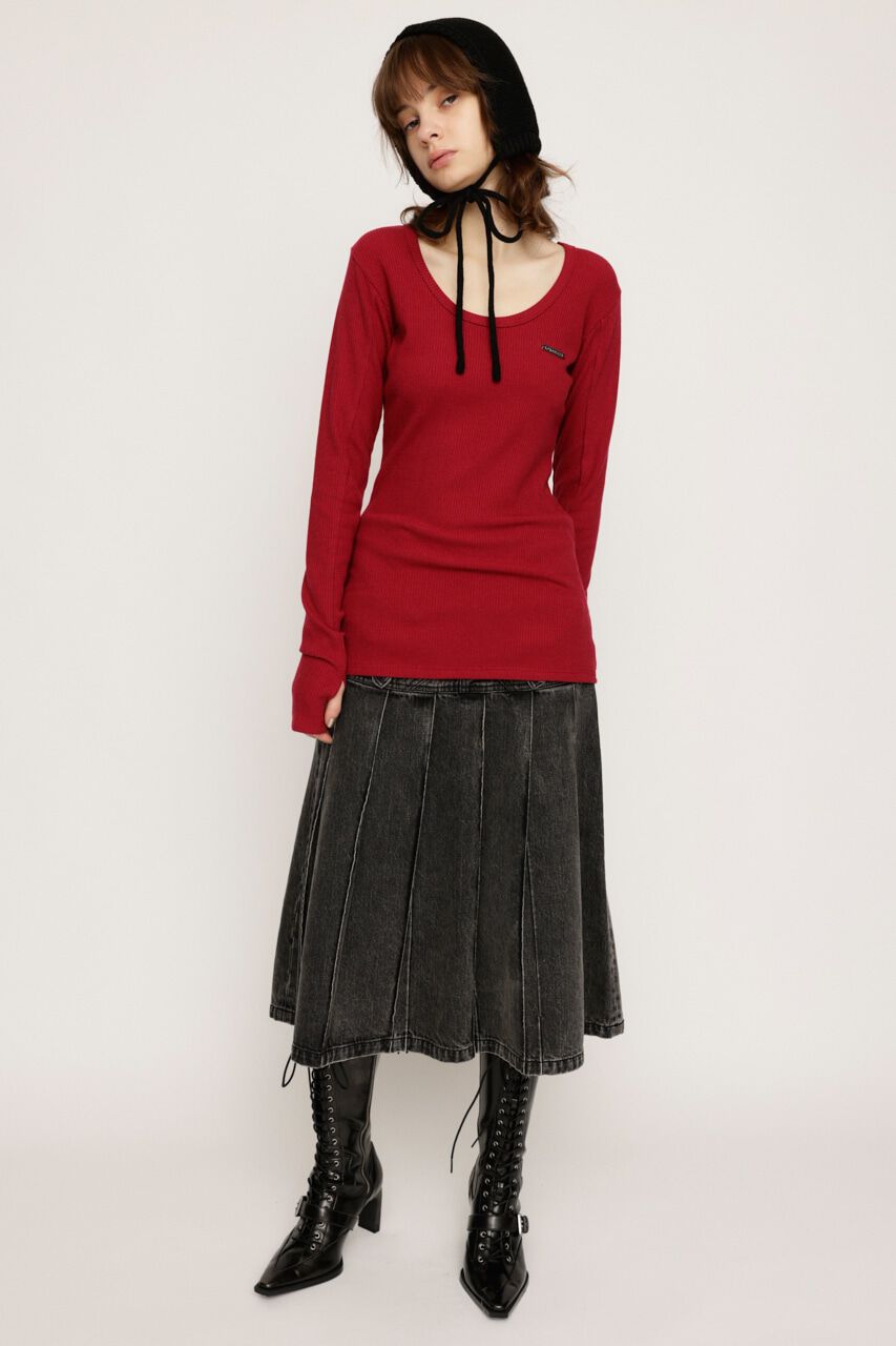 SLY「METAL PLATE BASIC トップス」|Tシャツ・カットソー|