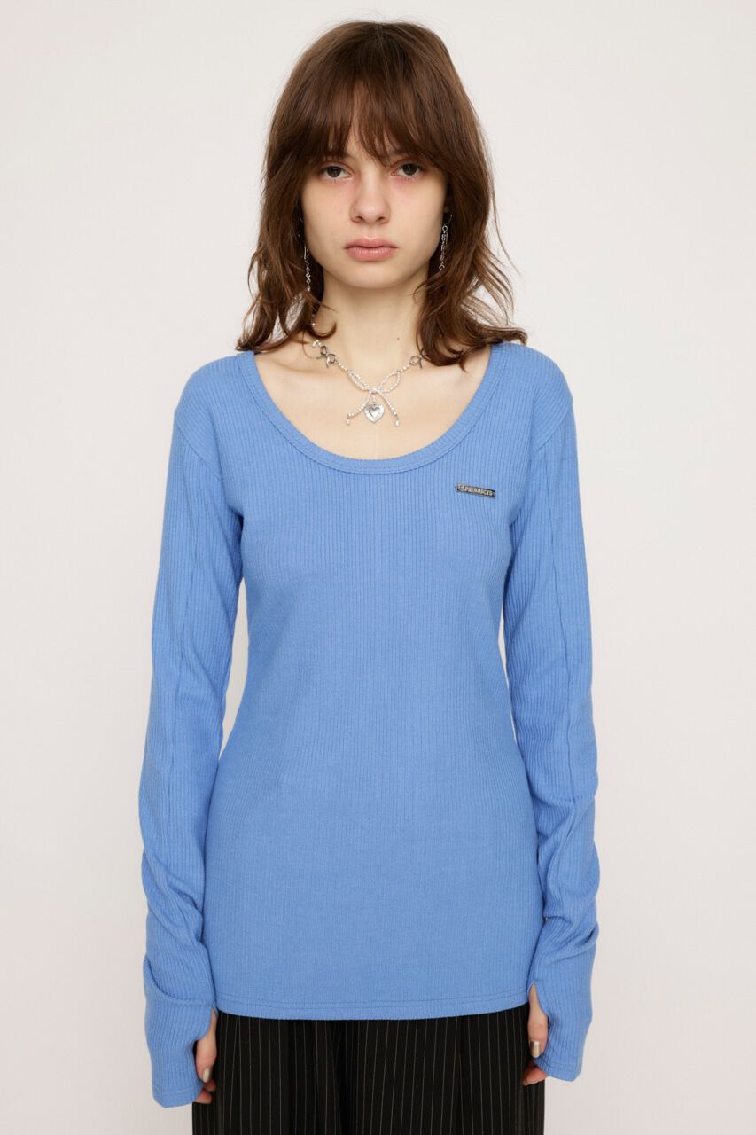 SLY「METAL PLATE BASIC トップス」|Tシャツ・カットソー|