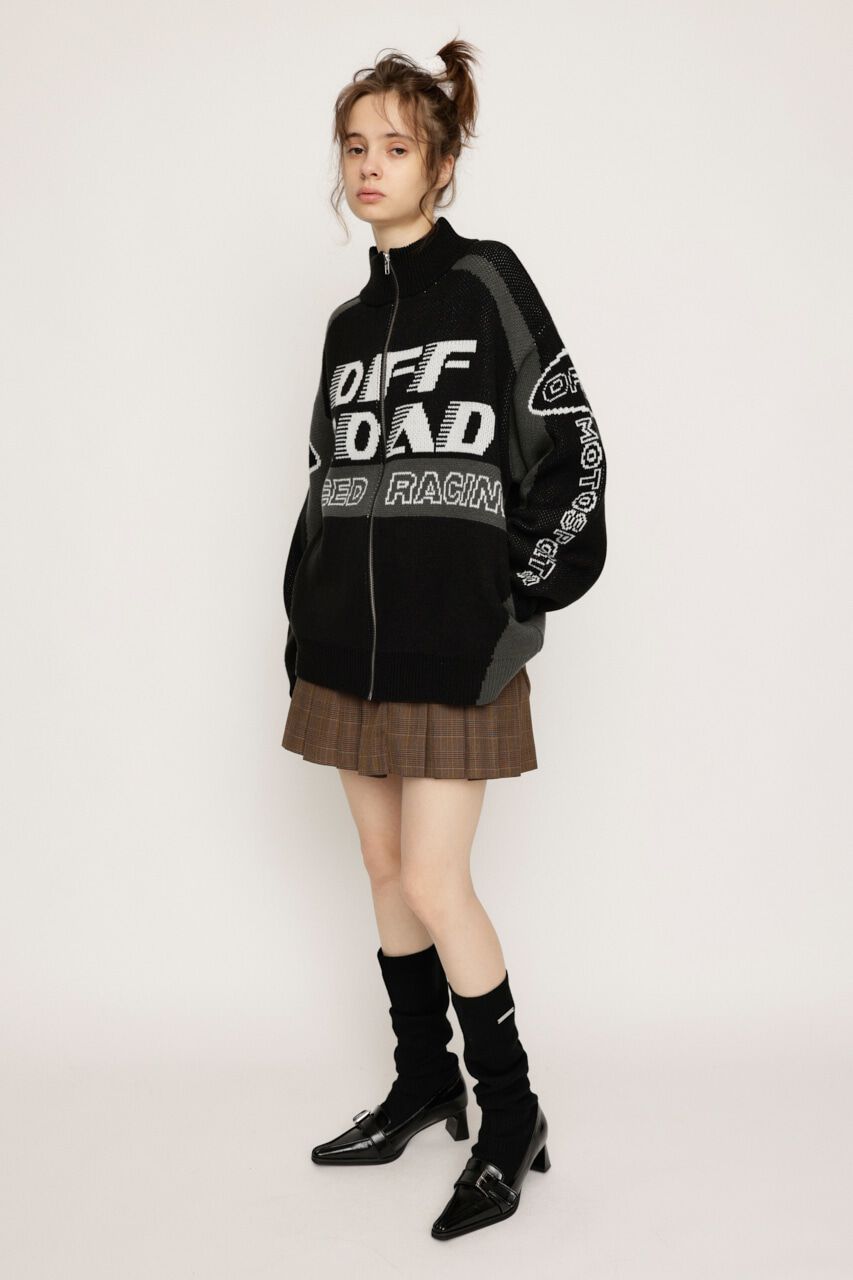 SLY「LOGO JQ ZIP UP カーディガン」|カーディガン|