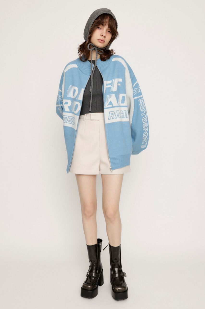 SLY「LOGO JQ ZIP UP カーディガン」|カーディガン|