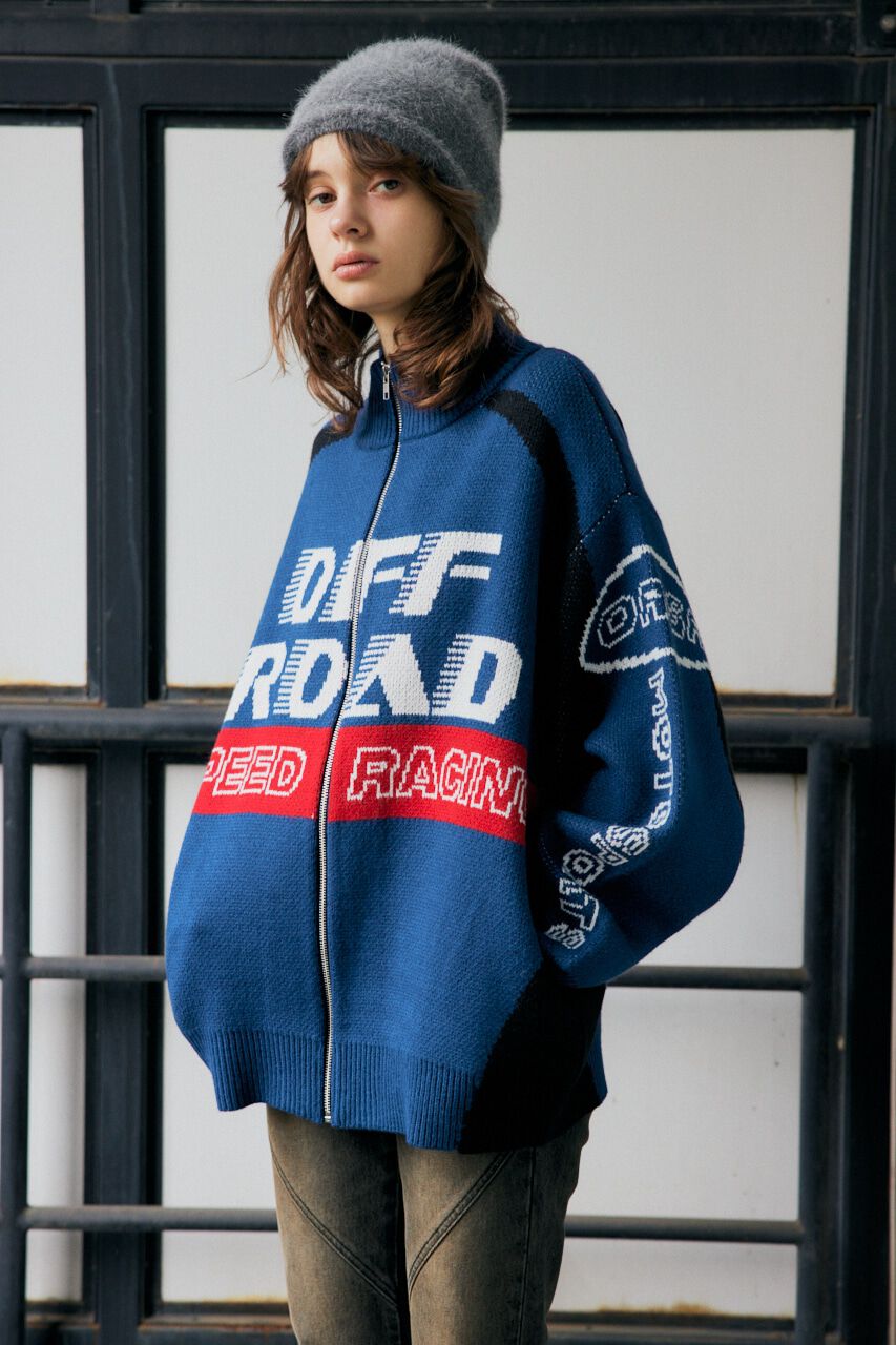 SLY「LOGO JQ ZIP UP カーディガン」|カーディガン|