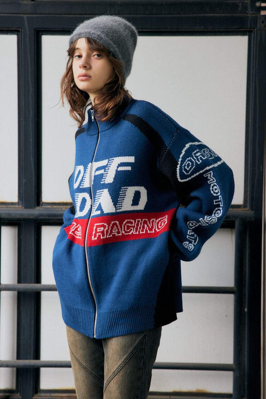 SLY「LOGO JQ ZIP UP カーディガン」|カーディガン|