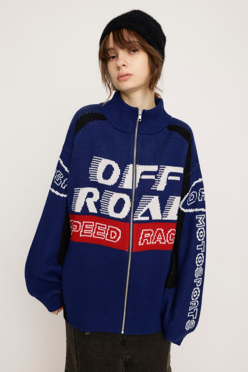 SLY「LOGO JQ ZIP UP カーディガン」|カーディガン|