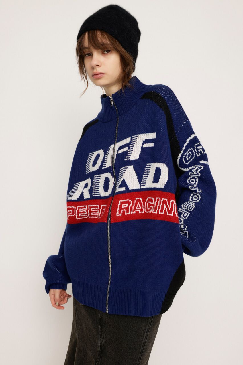 SLY「LOGO JQ ZIP UP カーディガン」|カーディガン|