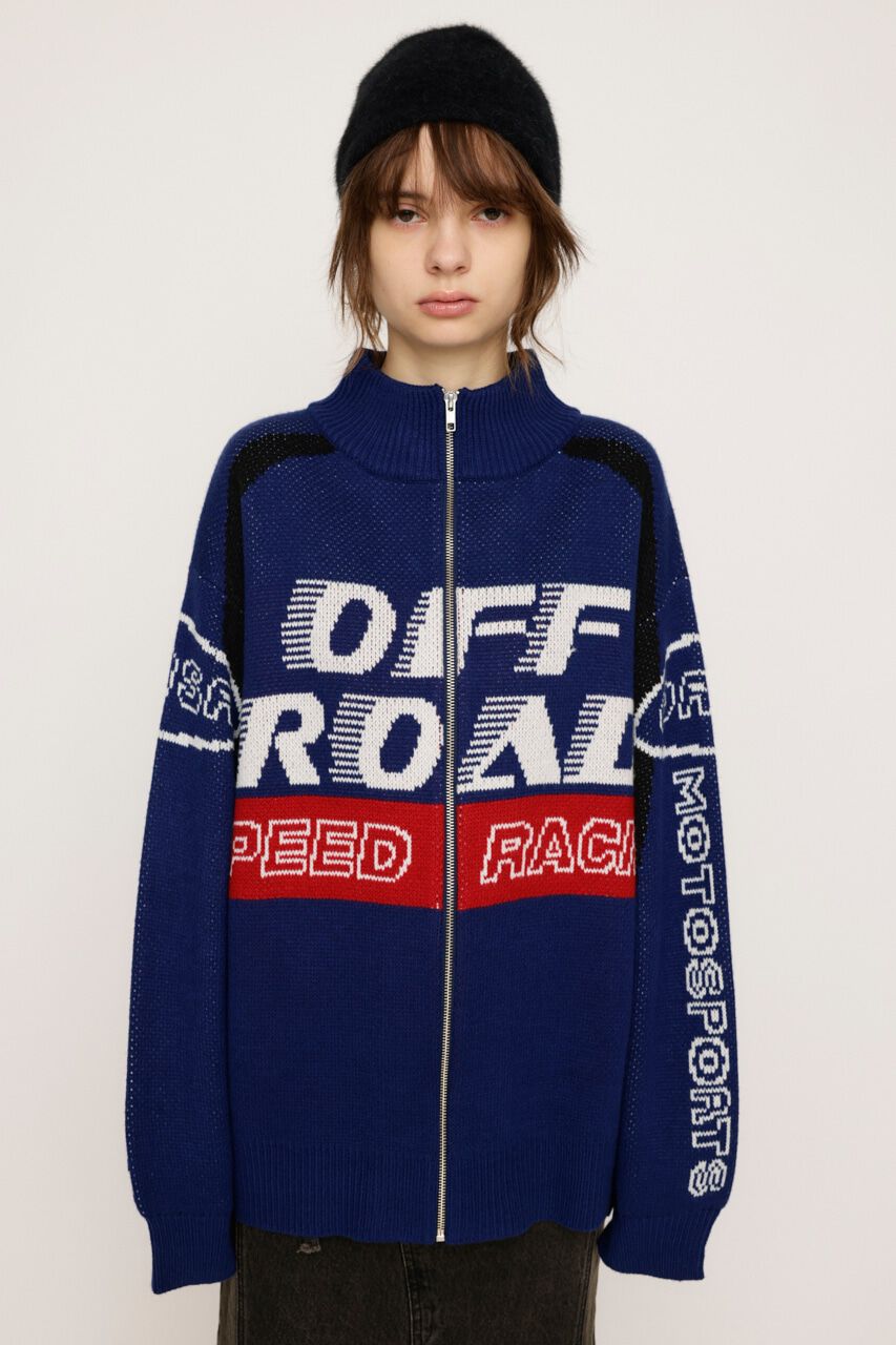 SLY「LOGO JQ ZIP UP カーディガン」|カーディガン|