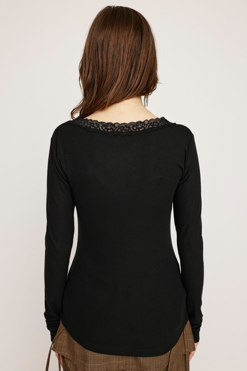 SLY「LACE DOCKING V／N トップス」|Tシャツ・カットソー|