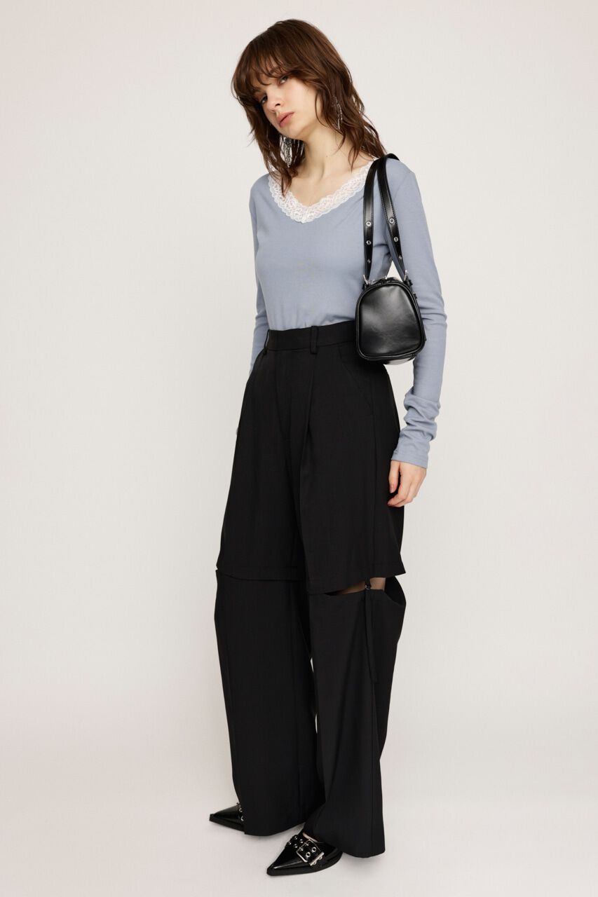 SLY「LACE DOCKING V／N トップス」|Tシャツ・カットソー|