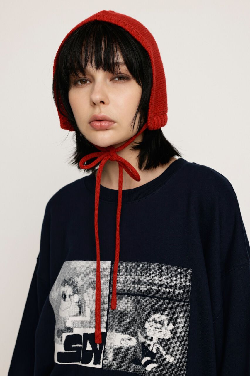 SLY「KNIT RIBBON ハット」|その他|RED