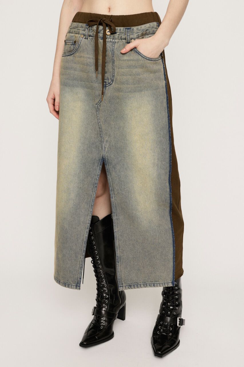 SLY「L／W DOCKING SW ロングスカート」|スカート|BLU