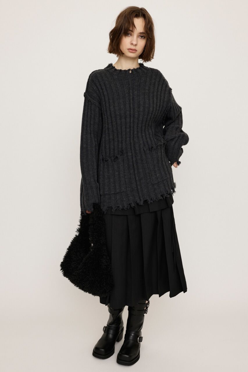 SLY「DAMAGED LG トップス」|ニット・セーター|