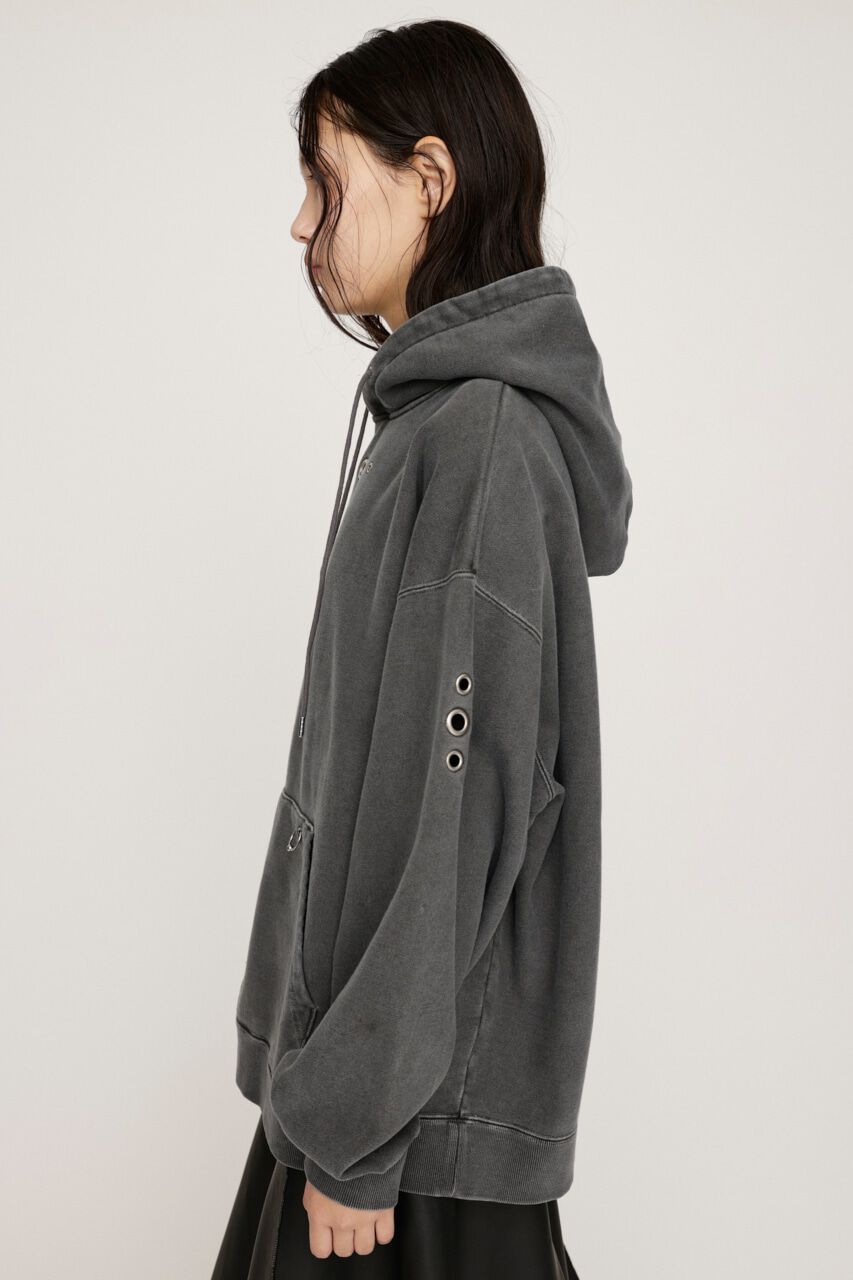SLY「EYELET SW HOODIE」|パーカー|