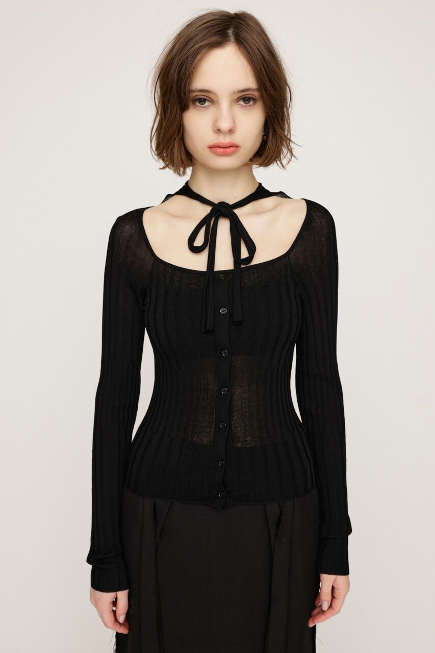 SLY「TIE DESIGN HG トップス」|ニット・セーター|