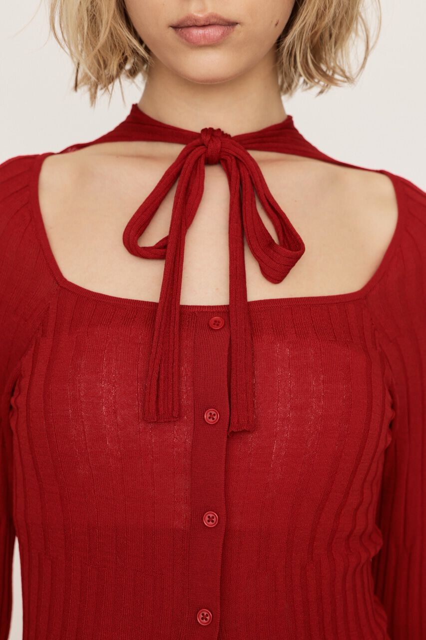 SLY「TIE DESIGN HG トップス」|ニット・セーター|