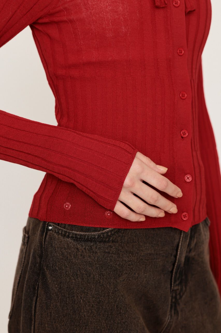 SLY「TIE DESIGN HG トップス」|ニット・セーター|